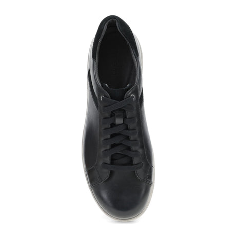 Dansko Trevor Lace Up Sneaker (Men) - Black Burnished Calf Athletic - Casual - Lace Up - The Heel Shoe Fitters