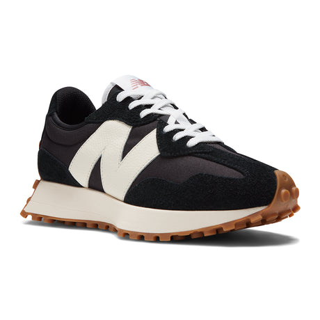 New Balance 327 (Women) - Black/White/Mineral Red Athletic - Running - Stability - The Heel Shoe Fitters