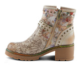 L'Artiste Branchout Ankle Boot (Women) - Beige Multi Boots - Casual - Mid - The Heel Shoe Fitters