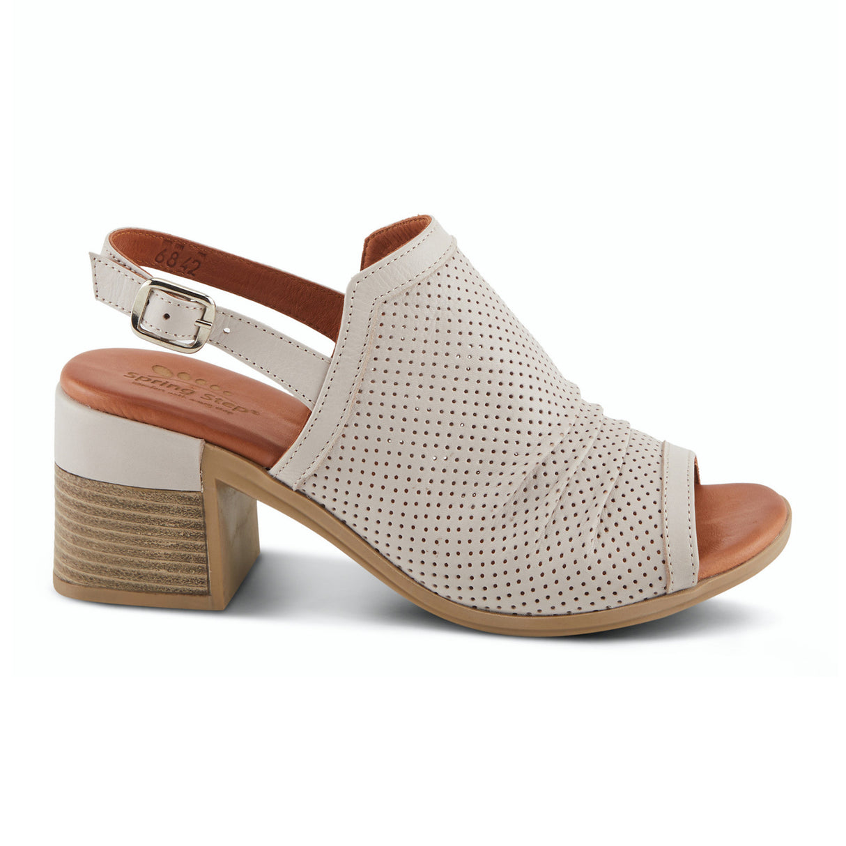 Spring Step Noctium Heeled Sandal (Women) - Stone Sandals - Heel/Wedge - The Heel Shoe Fitters