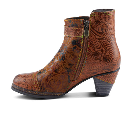 L'Artiste Antilles Heeled Ankle Boot (Women) - Camel Boots - Casual - Mid - The Heel Shoe Fitters