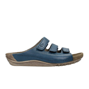 Wolky Nomad Slide Sandal (Women) - Blue Sandal - Slide - The Heel Shoe Fitters