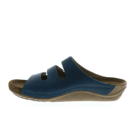 Wolky Nomad Slide Sandal (Women) - Blue Sandals - Slide - The Heel Shoe Fitters