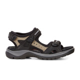 ECCO Yucatan Active Sandal (Women) - Black/Mole/Black Sandal - Active - The Heel Shoe Fitters