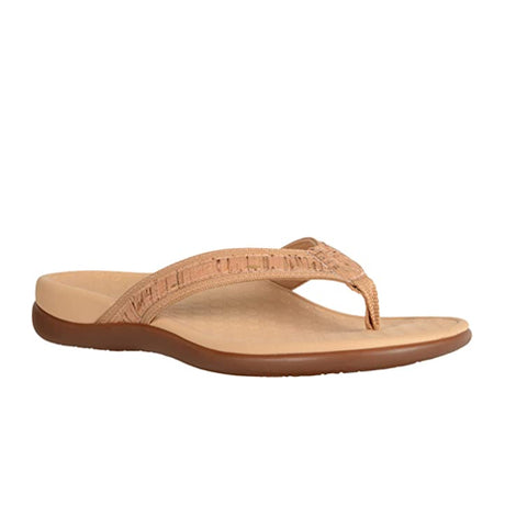 Vionic Tide (Women) - Gold Cork Sandals - Thong - The Heel Shoe Fitters