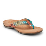 Vionic Lucia Thong Sandal (Women) - Blue Teal Sandals - Thong - The Heel Shoe Fitters