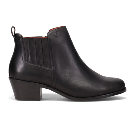 Vionic Bethany Ankle Boot (Women) - Black Leather Boots - Fashion - Ankle Boot - The Heel Shoe Fitters