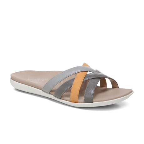 Vionic Dava Sandal (Women) - Light Grey Sandals - Slide - The Heel Shoe Fitters