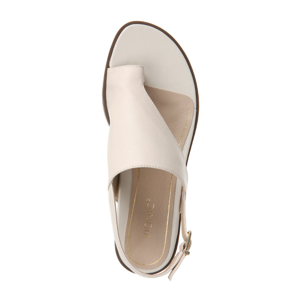 Vionic Ella Thong Sandal (Women) - Cream Sandals - Backstrap - The Heel Shoe Fitters