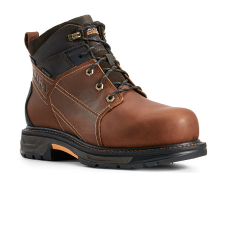 Ariat Workhog Trek 6" Composite Toe Work Boot (Men) - Oiled Brown Boots - Work - 6 Inch - The Heel Shoe Fitters