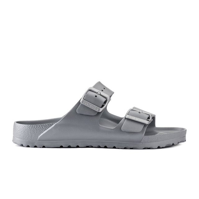 Birkenstock Arizona EVA Narrow Slide Sandal (Women) - Metallic Silver Sandals - Slide - The Heel Shoe Fitters