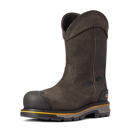 Ariat Stump Jumper 6" Pull On Waterproof Composite Toe Work Boot (Men) - Coffee Boots - Work - 6 Inch - The Heel Shoe Fitters