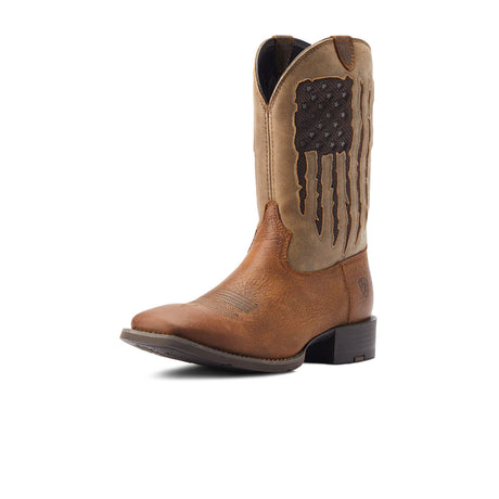 Ariat Sport My Country VentTEK Western Boot (Men) - Faithful Brown Boots - Fashion - High - The Heel Shoe Fitters