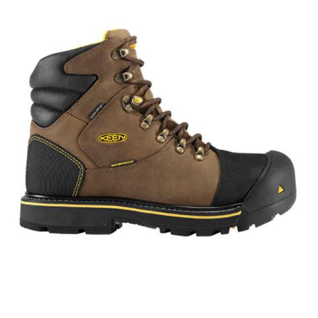 Keen Utility Milwaukee 6" Waterproof Steel Toe Work Boot (Men) - Dark Earth Boots - Work - 6 Inch - The Heel Shoe Fitters