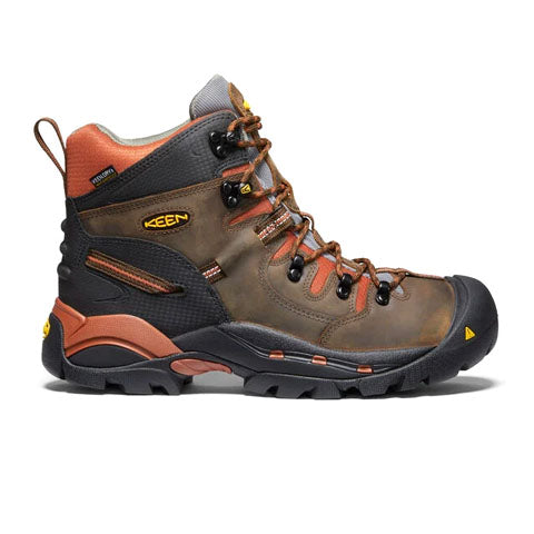 Keen Utility Pittsburgh 6" Soft Toe Work Boot (Men) - Cascade Brown Boots - Work - 6 Inch - The Heel Shoe Fitters