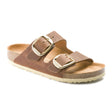 Birkenstock Arizona Big Buckle Slide Sandal (Women) - Cognac Oiled Leather Sandals - Slide - The Heel Shoe Fitters