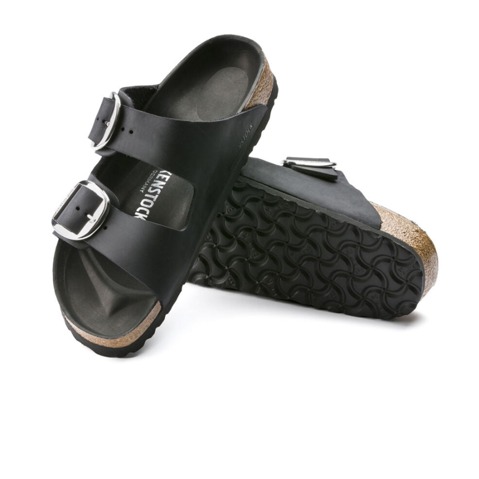 birkenstock big buckle arizona nere
