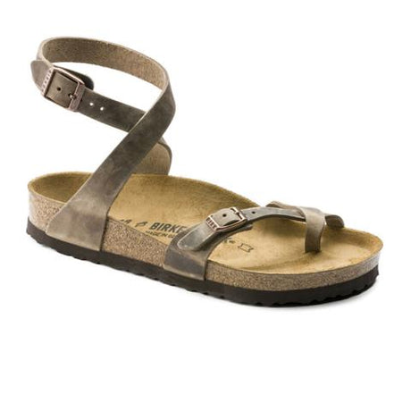 Birkenstock Yara (Women) - Tobacco Oiled Leather Sandals - Backstrap - The Heel Shoe Fitters