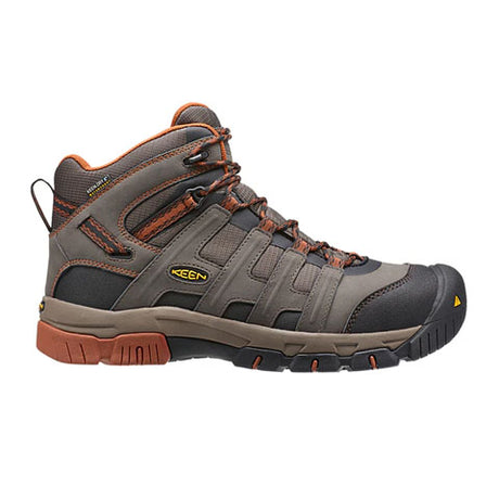 Keen Utility Omaha Mid 6" Waterproof Steel Toe Work Boot (Men) - Black Olive/Gingerbread Boots - Work - 6 Inch - The Heel Shoe Fitters