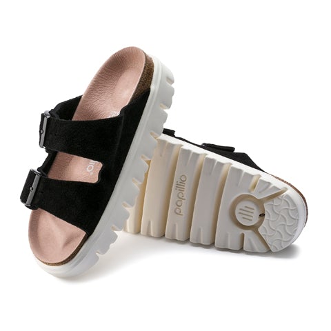 Birkenstock Arizona Chunky Narrow Platform Sandal (Women) - Black Sandals - Slide - The Heel Shoe Fitters