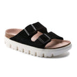 Birkenstock Arizona Chunky Narrow Platform Sandal (Women) - Black Sandals - Slide - The Heel Shoe Fitters