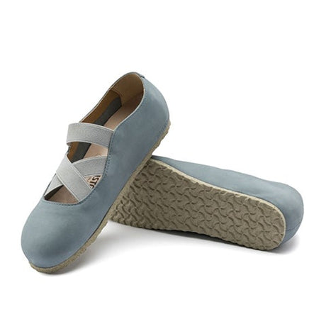 Birkenstock Santa Ana Mary Jane (Women) - Lead Lavender Suede Dress-Casual - Slip Ons - The Heel Shoe Fitters