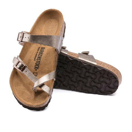 Birkenstock Mayari Sandal (Women) - Graceful Taupe Birko-Flor Sandals - Thong - The Heel Shoe Fitters