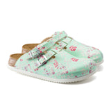 Birkenstock Kay Super Grip Clog (Women) - Flower Mint Birko-Flor Dress-Casual - Clogs & Mules - The Heel Shoe Fitters