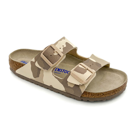 Birkenstock Arizona Birko-Flor Narrow Slide Sandal (Women) - Desert Soil Sand Camo Sandals - Slide - The Heel Shoe Fitters