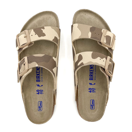 Birkenstock Arizona Birko-Flor Narrow Slide Sandal (Women) - Desert Soil Sand Camo Sandals - Slide - The Heel Shoe Fitters