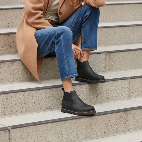 Birkenstock Stalon Chelsea Boot (Men) - Black Oiled Nubuck Boots - Casual - Mid - The Heel Shoe Fitters