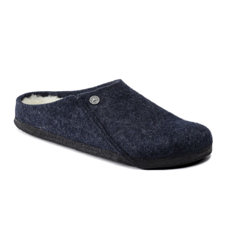 Birkenstock Zermatt Shearling Slipper (Men) - Dark Blue/Natural Dress-Casual - Slippers - The Heel Shoe Fitters