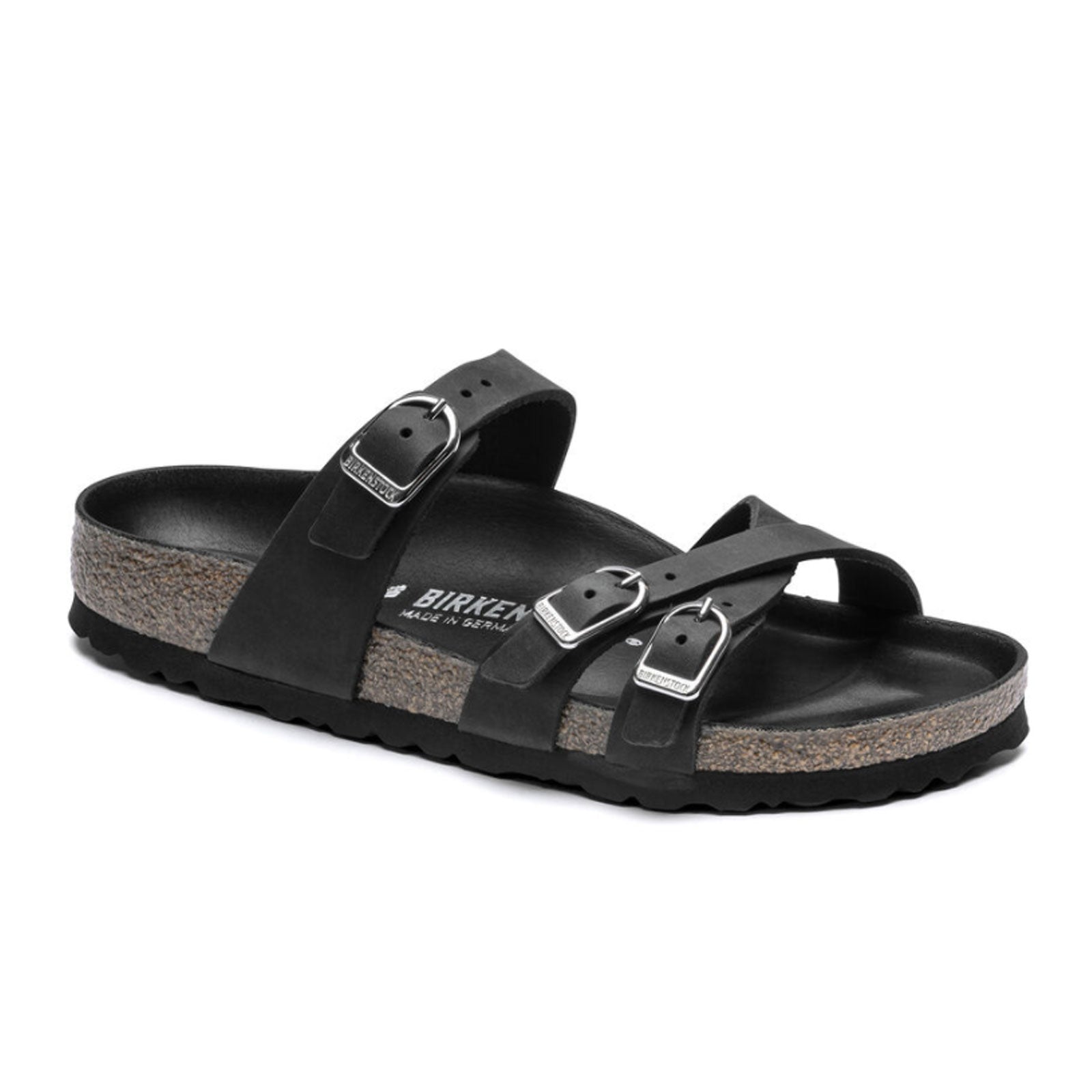 Birkenstock Franca Hex Narrow Slide Sandal (Women) - Black Oiled