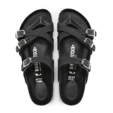 Birkenstock Franca Hex Narrow Slide Sandal (Women) - Black Oiled Leather Sandals - Slide - The Heel Shoe Fitters