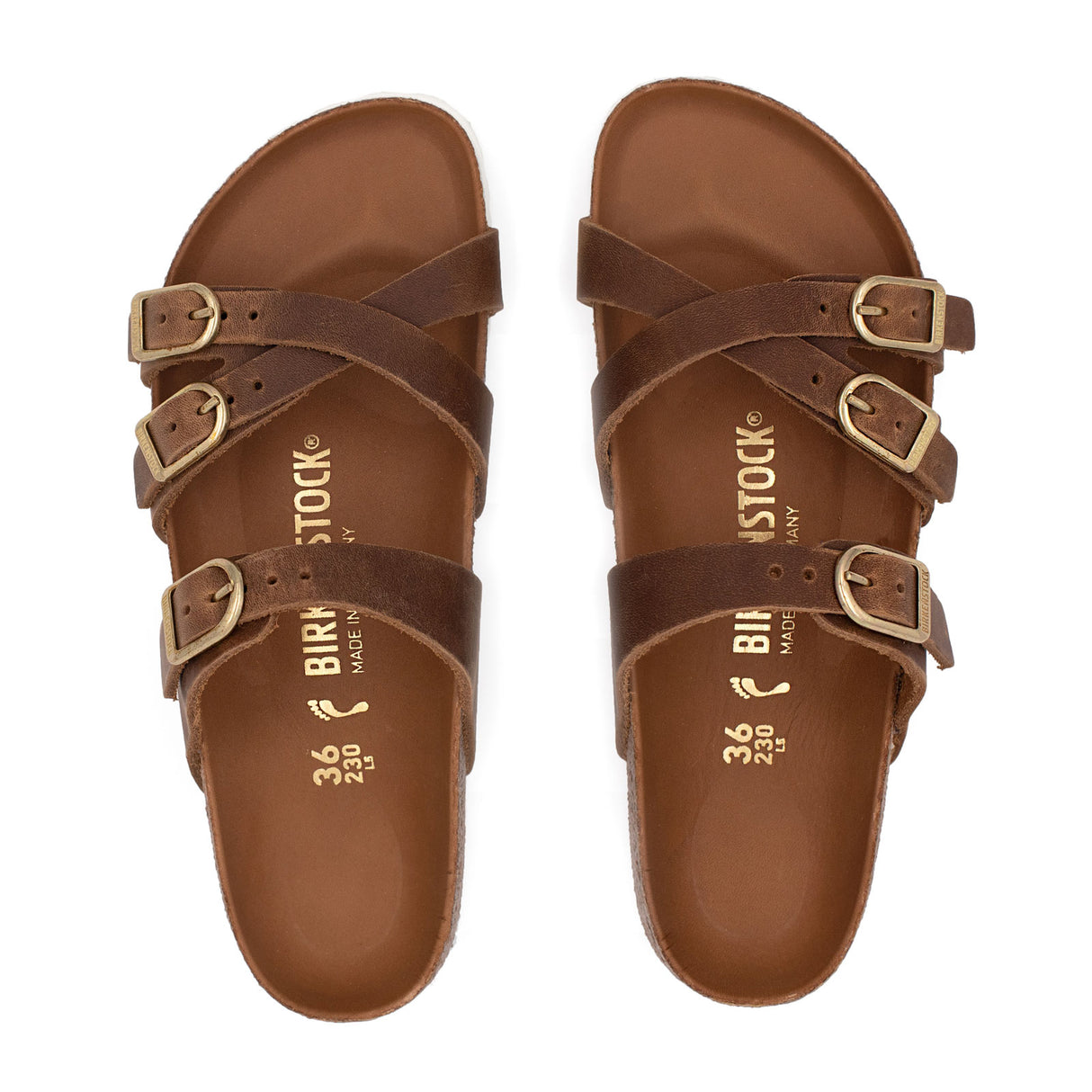 Birkenstock Franca Hex Slide Sandal (Women) - Cognac Sandals - Slide - The Heel Shoe Fitters