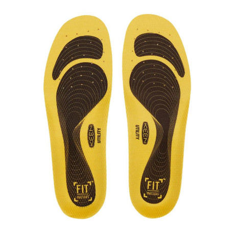 Keen Utility K10 Replacement Footbed (Unisex) - Yellow Accessories - Orthotics/Insoles - Full Length - The Heel Shoe Fitters
