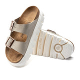 Birkenstock Arizona Chunky Narrow Platform Sandal (Women) - Taupe Suede Sandals - Slide - The Heel Shoe Fitters