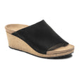 Birkenstock Namica Wedge Sandal (Women) - Black Suede Sandals - Heel/Wedge - The Heel Shoe Fitters