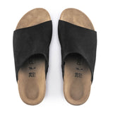 Birkenstock Namica Wedge Sandal (Women) - Black Suede Sandals - Heel/Wedge - The Heel Shoe Fitters