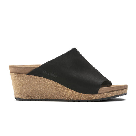 Birkenstock Namica Wedge Sandal (Women) - Black Suede Sandals - Heel/Wedge - The Heel Shoe Fitters