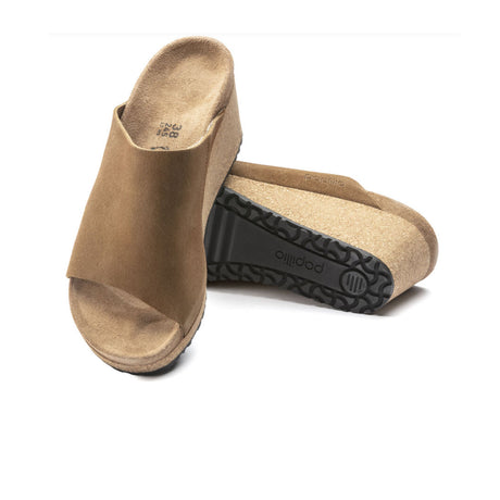 Birkenstock Namica Wedge Sandal (Women) - Tea Suede Sandals - Heel/Wedge - The Heel Shoe Fitters