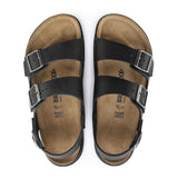 Birkenstock Milano CT Backstrap Sandal (Men) - Black Oiled Leather Sandals - Backstrap - The Heel Shoe Fitters