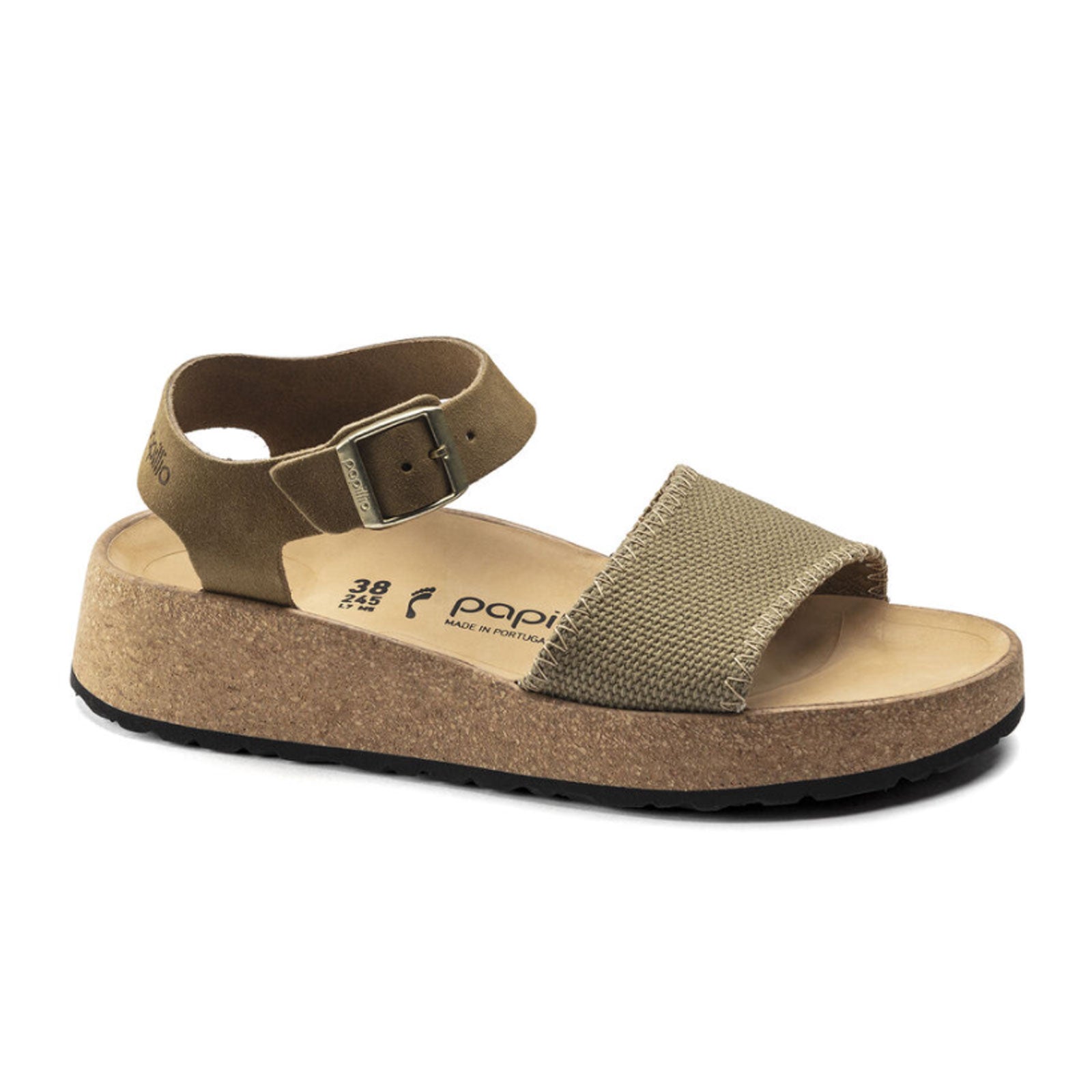 Birkenstock Glenda Narrow Wedge Sandal Women Faded Khaki Faded