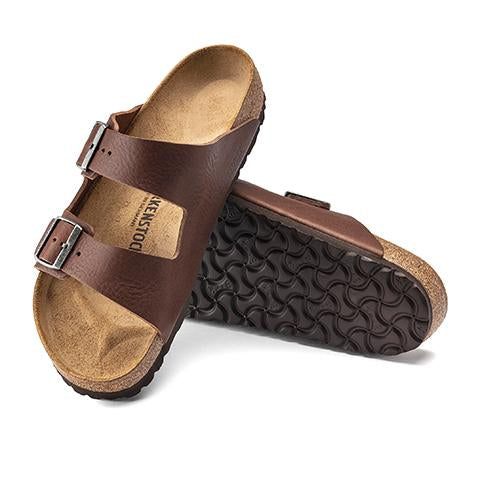 Birkenstock Arizona Slide Sandal (Men) - Vintage Wood Roast Leather Sandals - Slide - The Heel Shoe Fitters