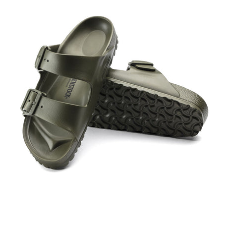 Birkenstock Arizona EVA Slide Sandal (Men) - Khaki/Green Buckle Sandals - Slide - The Heel Shoe Fitters