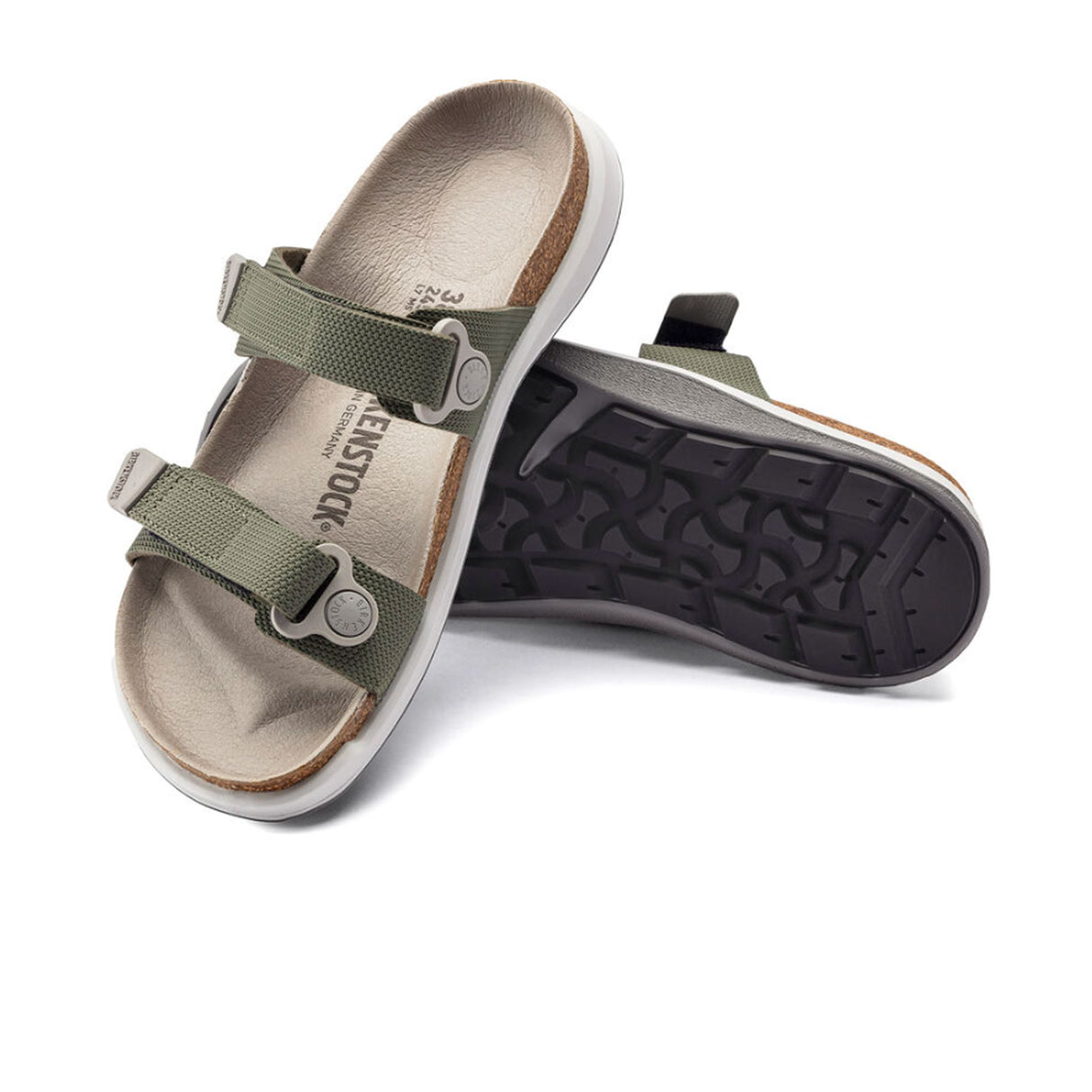 Birkenstock Sahara Birko-Flor Narrow Slide Sandal (Women) - Futura Khaki Sandals - Slide - The Heel Shoe Fitters