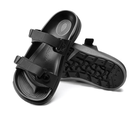 Birkenstock Sahara Slide Sandal (Women) - Black Birko-Flor Futura Sandals - Slide - The Heel Shoe Fitters