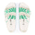 Birkenstock Arizona Birko-Flor Narrow Slide Sandal (Women) - Monstera Bold Jade Sandals - Slide - The Heel Shoe Fitters
