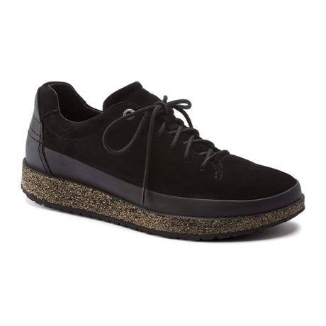 Birkenstock Honnef Low Lace Up (Unisex) - Black Suede Athletic - Casual - Lace Up - The Heel Shoe Fitters