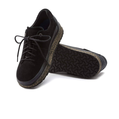 Birkenstock Honnef Low Lace Up (Women) - Black Suede Dress-Casual - Lace Ups - The Heel Shoe Fitters